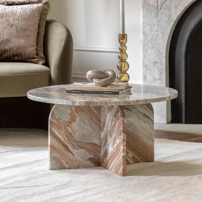 La Redoute Addison Sculptural Marble Coffee Table