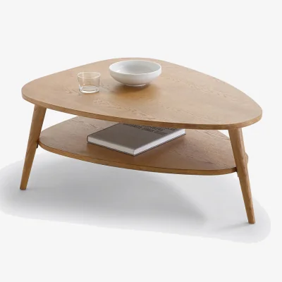 La Redoute Quilda Vintage Two-Tier Coffee Table, Length 90cm