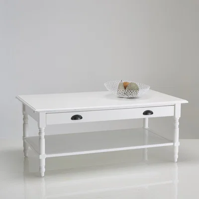La Redoute Authentic Style 1-Drawer Solid Pine Coffee Table