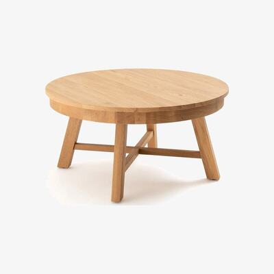 La Redoute Zebarn Round Solid Oak Coffee Table