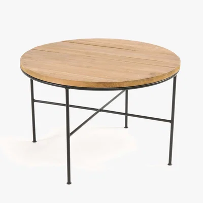 La Redoute Mosaique Contemporary Coffee Table in Pine/Steel