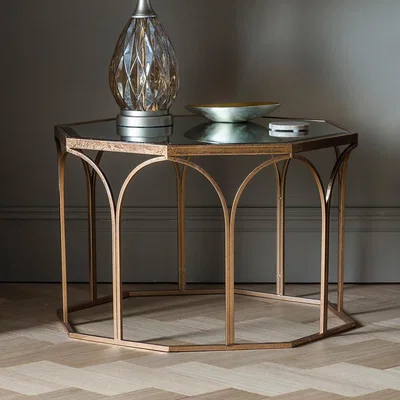 La Redoute Munger Octagonal Smoked Glass Coffee Table