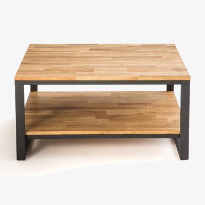 La Redoute Hiba Square Oak & Steel Coffee Table