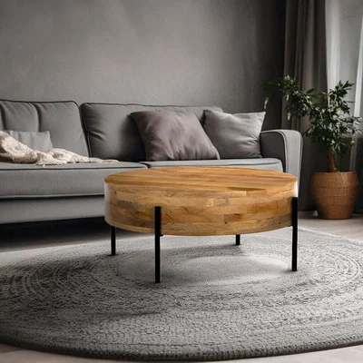 La Redoute Silo Mango Wood Storage Coffee Table