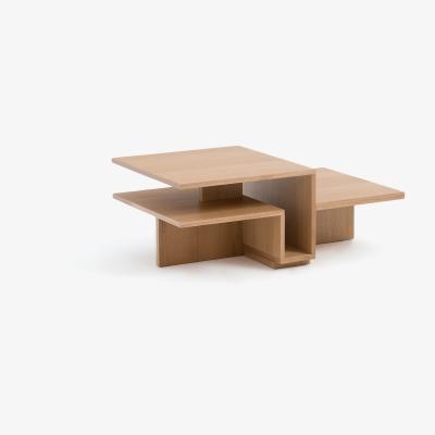 La Redoute Bolda Three-Tier Oak Veneer Coffee Table