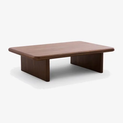 La Redoute Curva Walnut Veneer Coffee Table