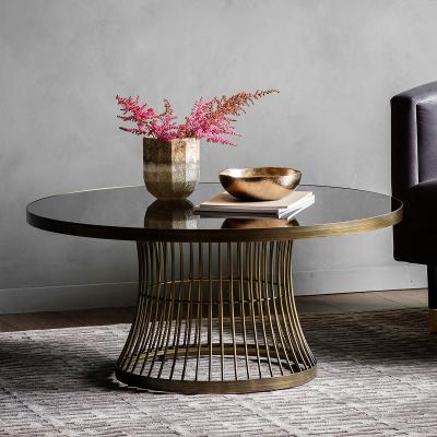 La Redoute Jaipur Smoked Glass Round Coffee Table