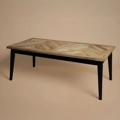 La Redoute Beau Herringbon Parquet Mango Wood Coffee Table