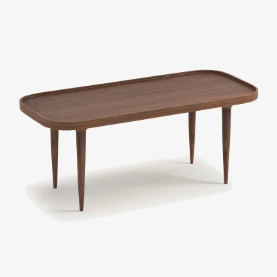 La Redoute Magosia Small Solid Walnut Coffee Table