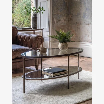 Marks & Spencer Gallery Direct Hudson Round Coffee Table - Brown Mix, Brown Mix