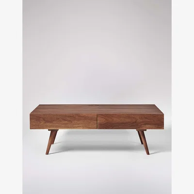 Marks & Spencer Swoon Watts Acacia Wood 2 Drawer Coffee Table Brown