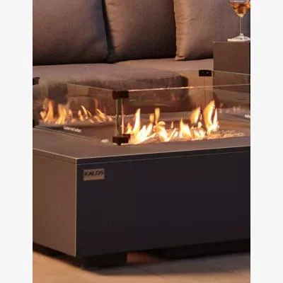 Marks & Spencer Kettler Square Fire Pit Coffee Table - Dark Grey, Dark Grey