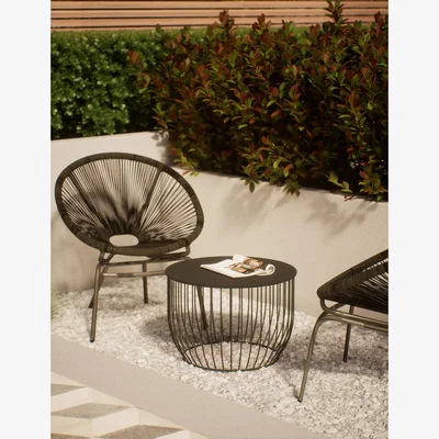 Marks & Spencer M&S Lois Coffee Table - Dark Grey, Dark Grey,Soft Teal