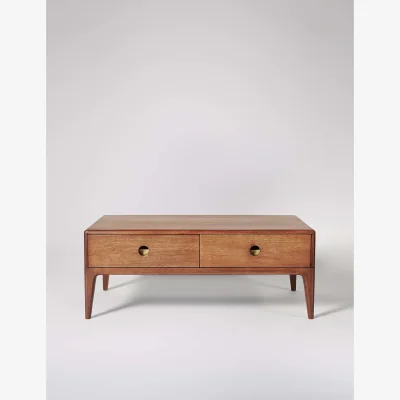 Marks & Spencer Swoon Nyhavn Mango Wood 2 Drawer Coffee Table Brown