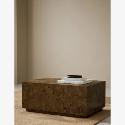 Marks & Spencer Gallery Direct Burl Wood Rectangular Coffee Table Natural