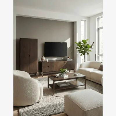 Marks & Spencer Royalcraft Arka Dark Wood Coffee Table Natural