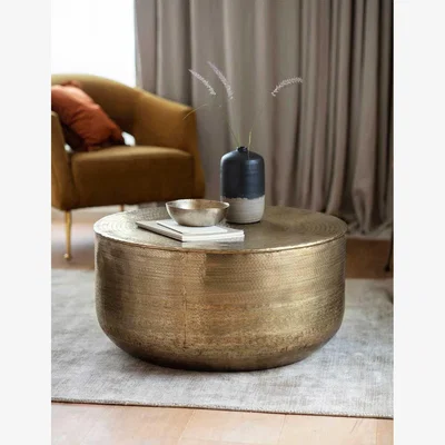 Marks & Spencer Gallery Direct Ashta Round Coffee Table - Brown Mix, Brown Mix