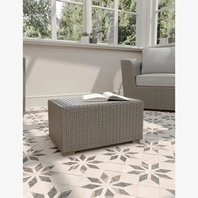 Marks & Spencer M&S Marlow Rattan Effect Garden Coffee Table - Grey, Grey