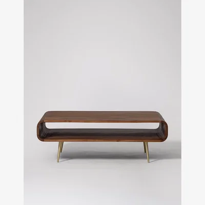 Marks & Spencer Swoon Harring Acacia Wood Coffee Table Dark Brown