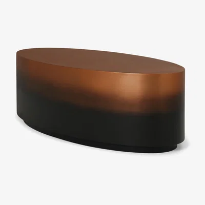 Made.com Sulta Oval Coffee Table, Copper & Black Ombre