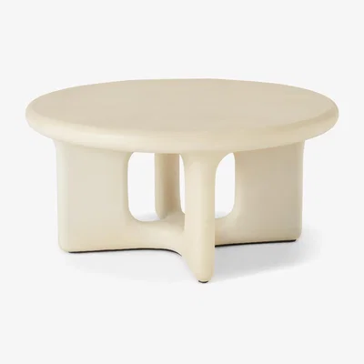 Made.com Yepa Coffee Table, White Concrete