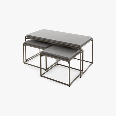 Made.com Zurn Nesting Coffee Table, Concrete