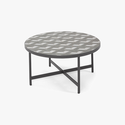Made.com Indra Garden coffee table, grey and white marble