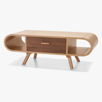 Made.com Fonteyn Coffee Table, Oak and Walnut
