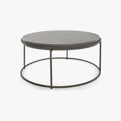 Made.com Zurn Round Coffee Table, Concrete