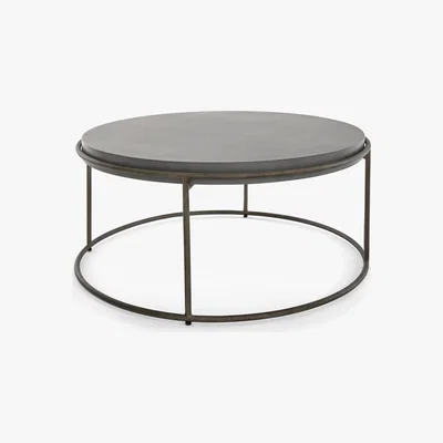 Made.com Zurn Round Coffee Table, Concrete