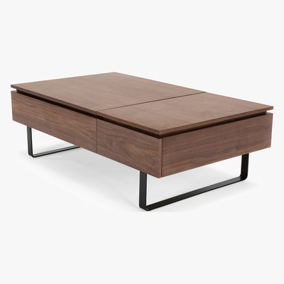 Made.com Flippa Functional Coffee Table with Storage, Walnut