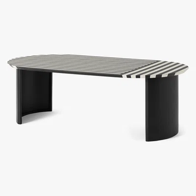 Made.com Noorali Coffee table, Black & White Resin