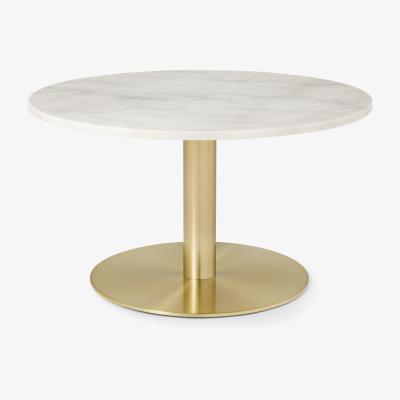 Made.com Corby Coffee Table, White Marble & Brushed Brass