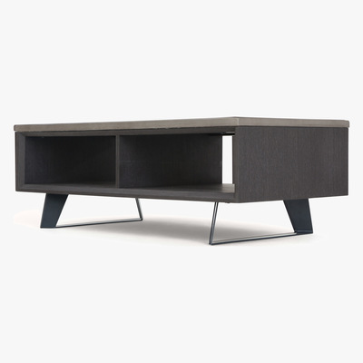 Made.com Boone Coffee Table With Storage, Concrete resin top