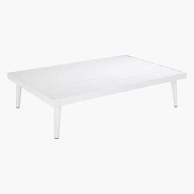 Maisons du Monde White Aluminium Garden Coffee Table West Lake