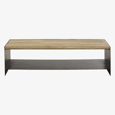 Maisons du Monde Coffee table in solid mango wood and metal