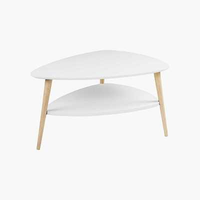 Maisons du Monde Scandinavian White Coffee Table Spring