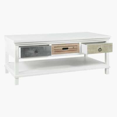 Maisons du Monde White coffee table Ouessant