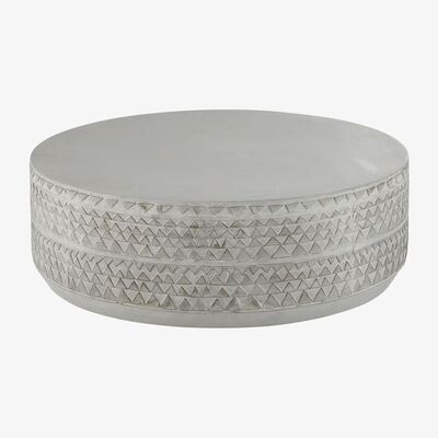 Maisons du Monde Round coffee table in concrete-style resin