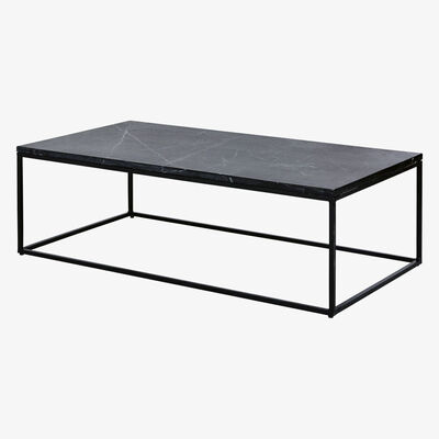 Maisons du Monde Coffee table in black marble and black metal