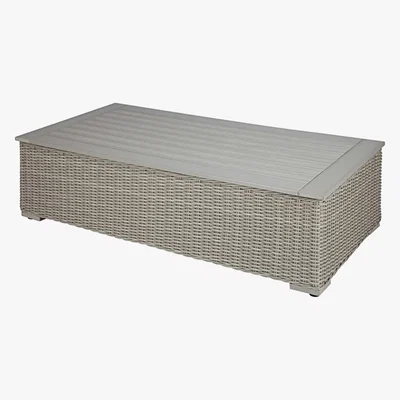 Maisons du Monde Garden coffee table in composite and grey resin wicker Cape Town