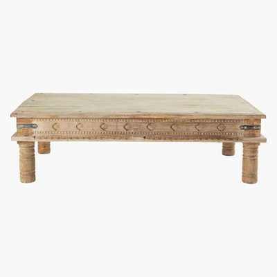 Maisons du Monde Solid mango wood Indian coffee table Gandhi