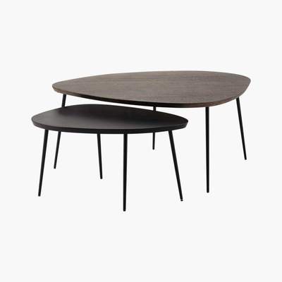 Maisons du Monde Nest of mango woodtables Amande