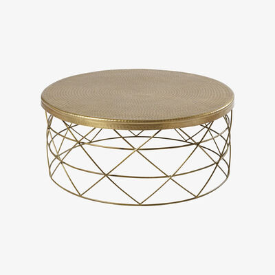 Maisons du Monde Gold Metal and Aluminium Coffee Table
