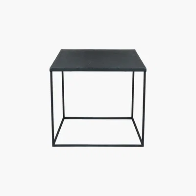 Maisons du Monde Metal Industrial Coffee Table in Black Edison