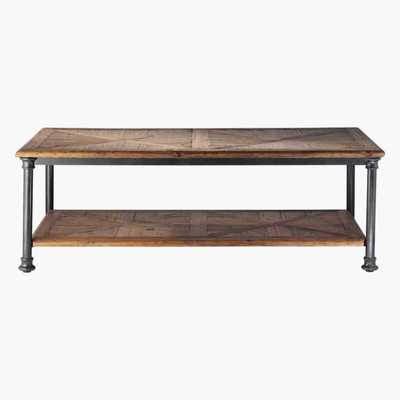 Maisons du Monde Recycled pine and metal coffee table Fontainebleau