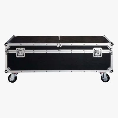 Maisons du Monde Wooden coffee table on castors in black W 120cm Cinema