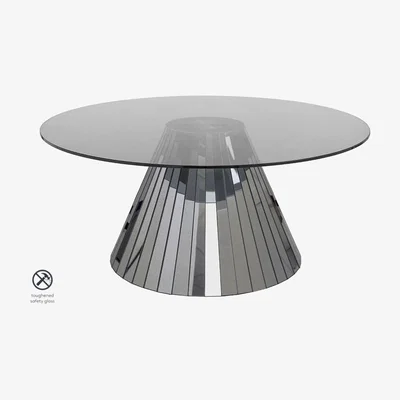 My Furniture Emmeline Smoked Mirror Coffee Table