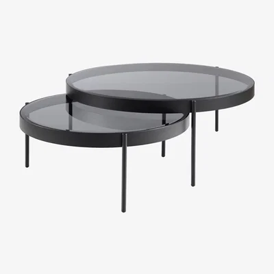 My Furniture Orion Black Nesting Coffee Tables