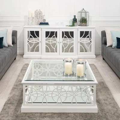 My Furniture Etienne White Coffee Table 
